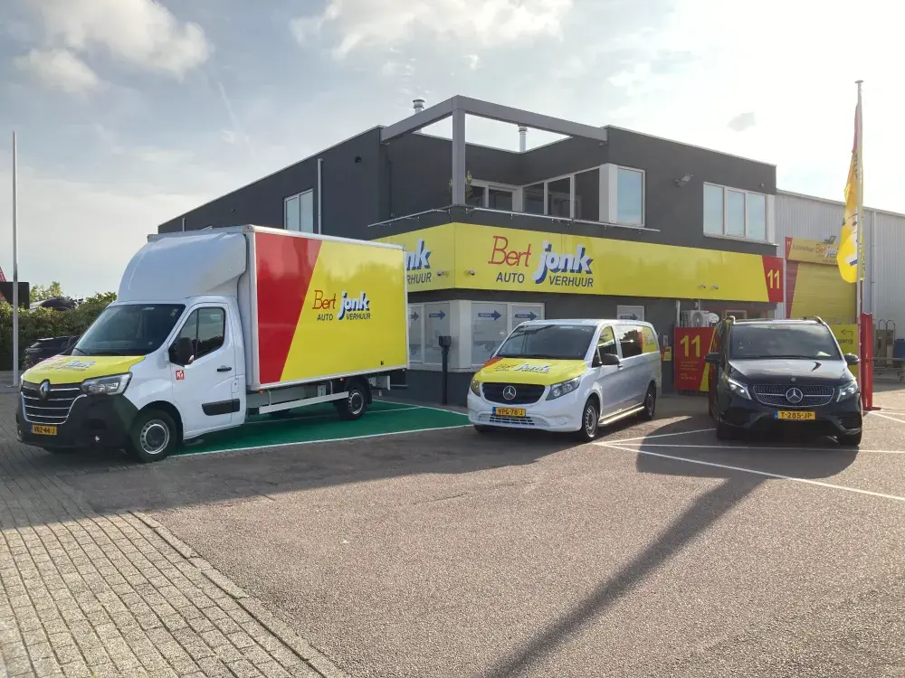 Het wagenpark van Bert Jonk Autoverhuur